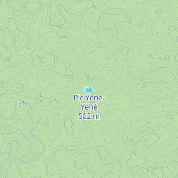 Map of Pic Yéné-Yéné