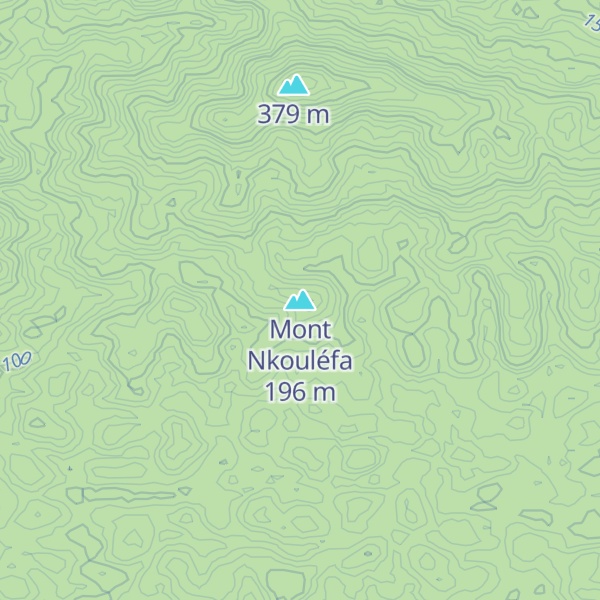 Map of Mont Nkouléfa