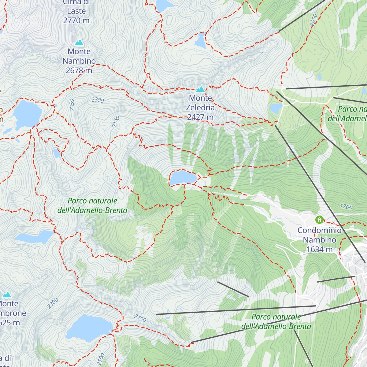 Rifugio Lago di Nambino map