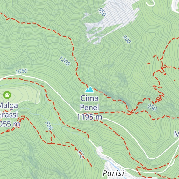 Map of Cima Penel