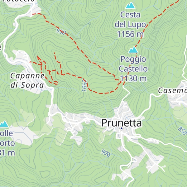 Map of Le Piaggete