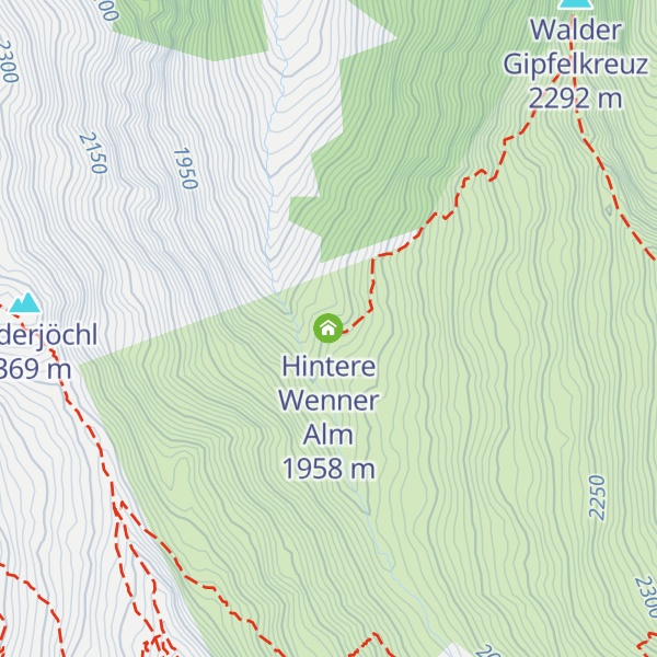 Map of Hintere Wenner Alm