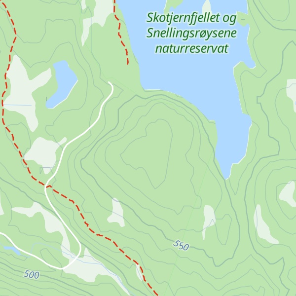 Map of Storvasshaugen