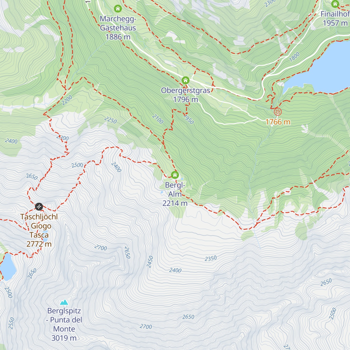 Bergl-Alm map