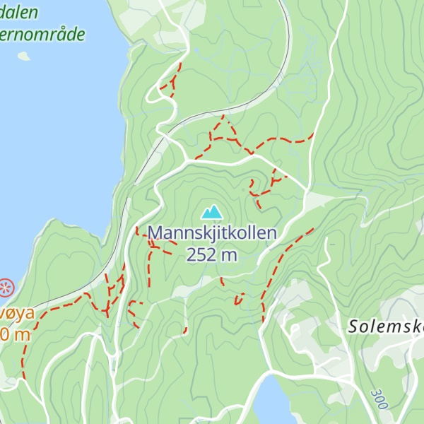 Map of Mannskjitkollen