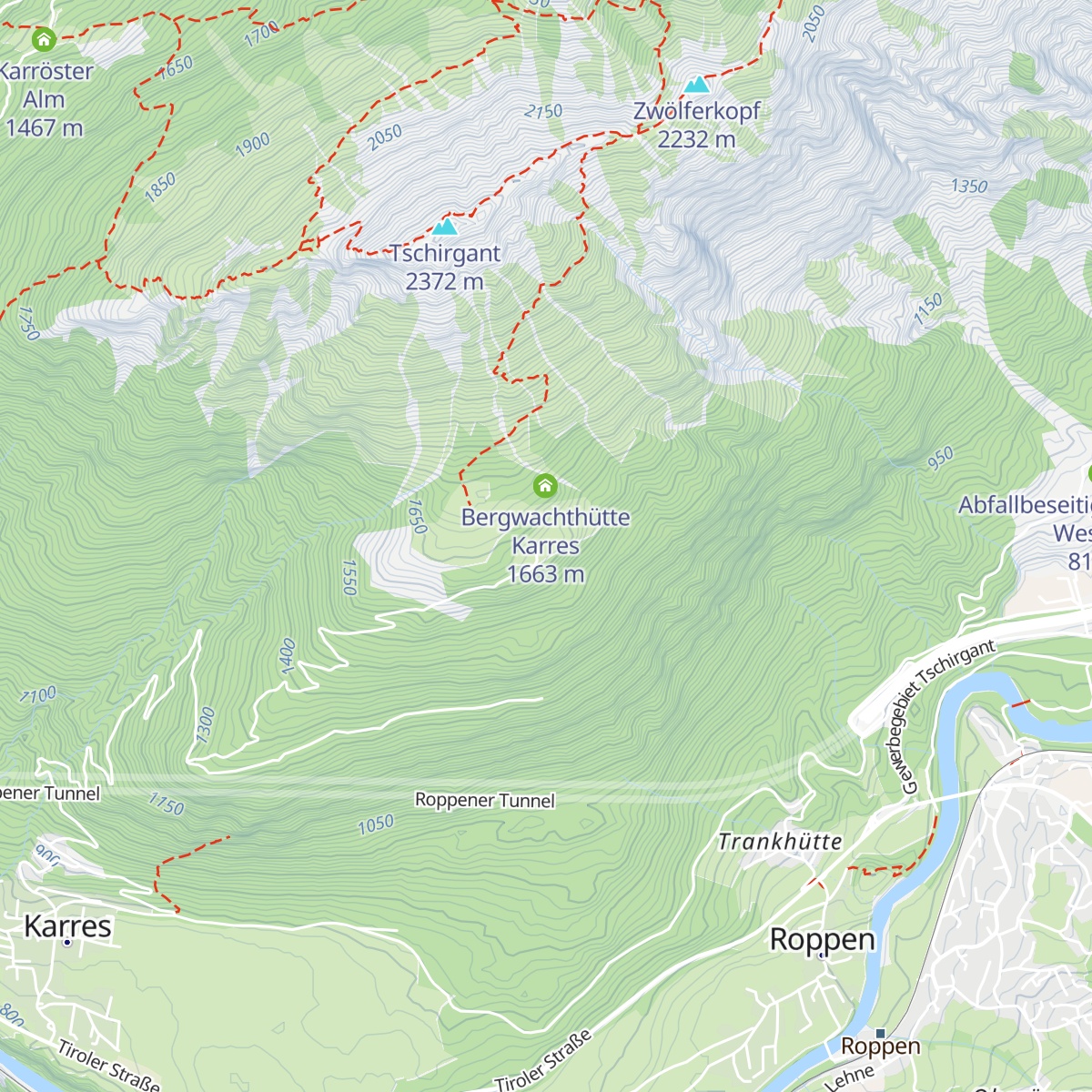 Karrer Alm map