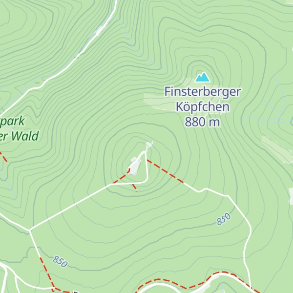 Map of Finsterberghütte