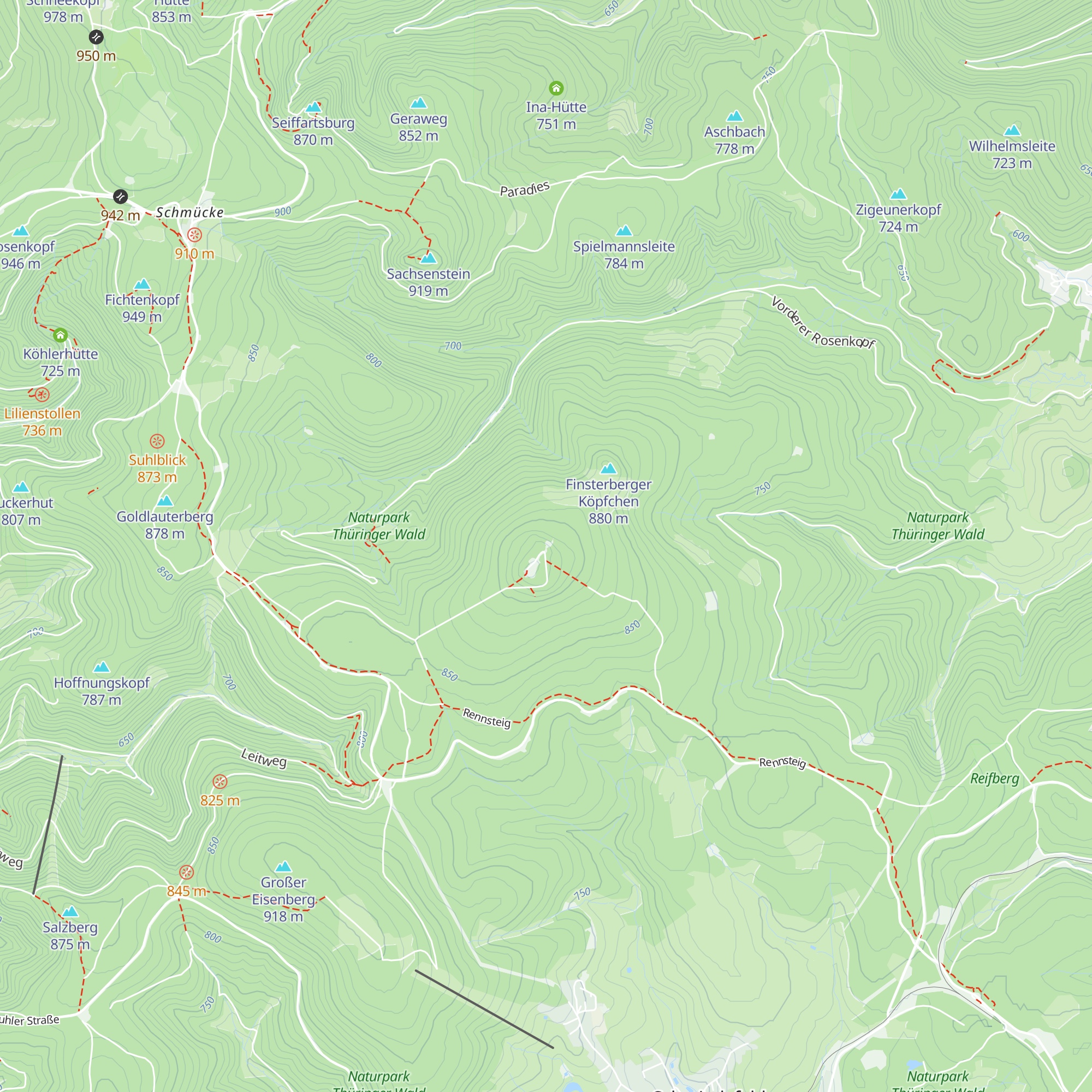 Finsterberghütte map