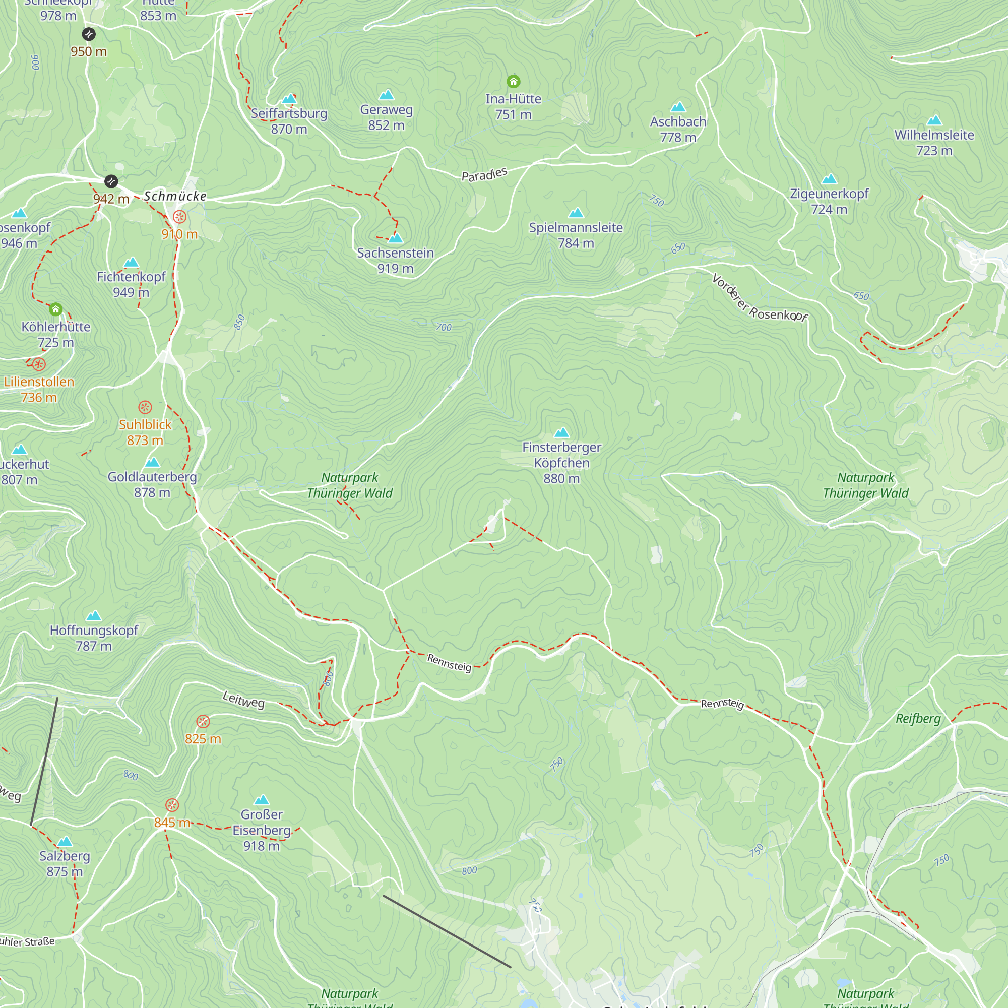 Finsterberghütte map