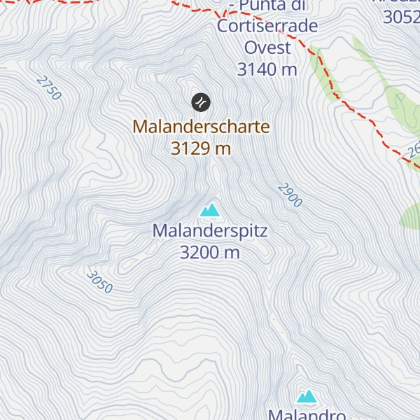 Map of Malanderspitz