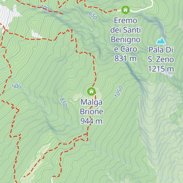 Map of Malga Brione