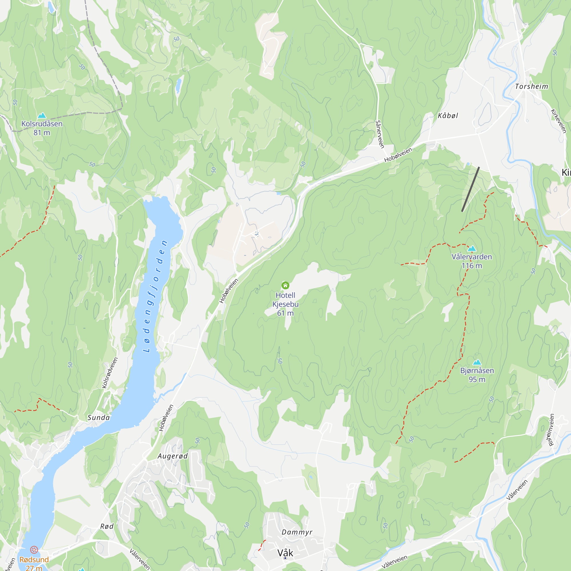 Hotell Kjesebu map