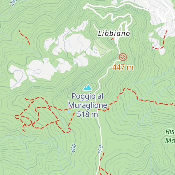 Map of Poggio al Muraglione