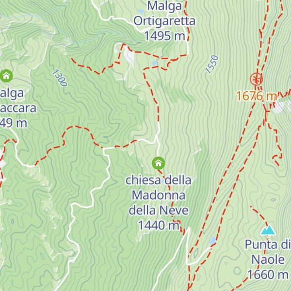 Map of Malga Ortigara