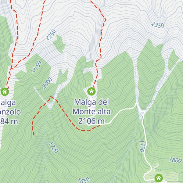 Map of Malga del Monte alta