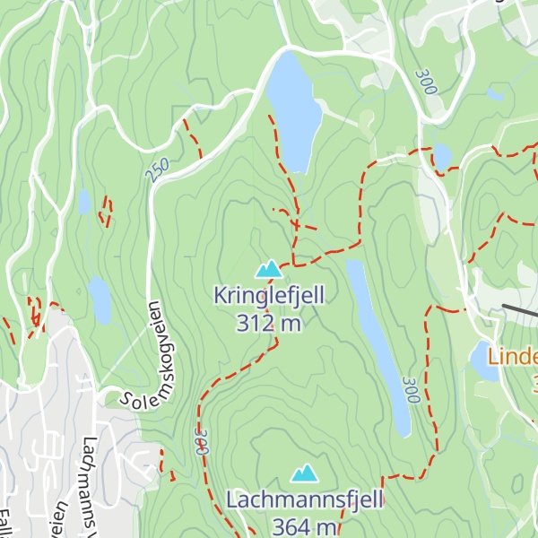 Map of Kringlefjell