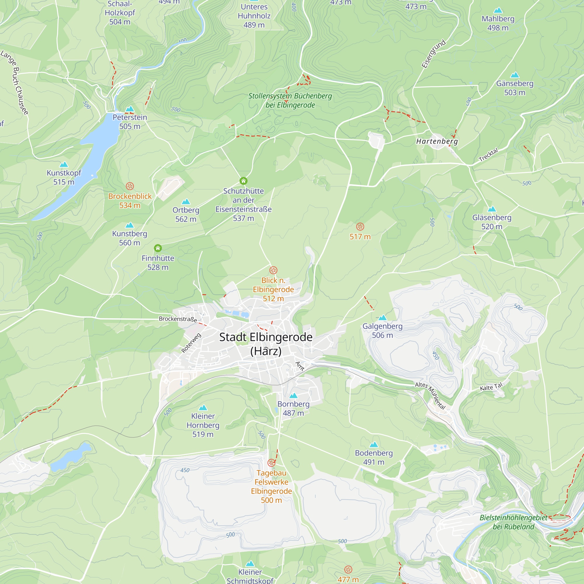 Finnhütte Deicke map