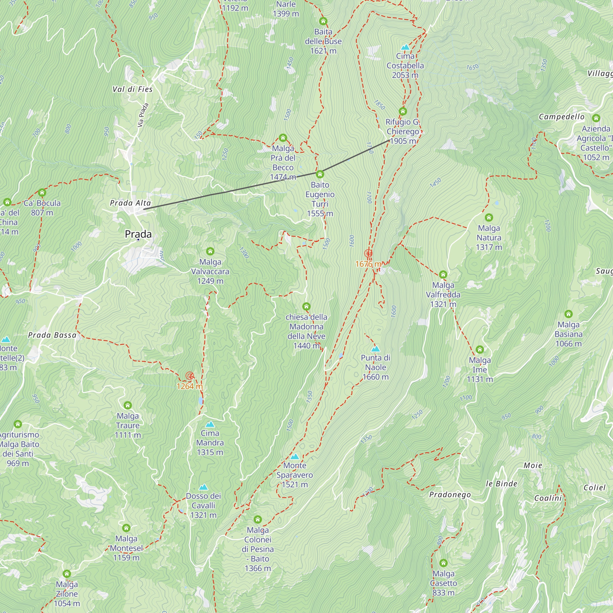 chiesa della Madonna della Neve map
