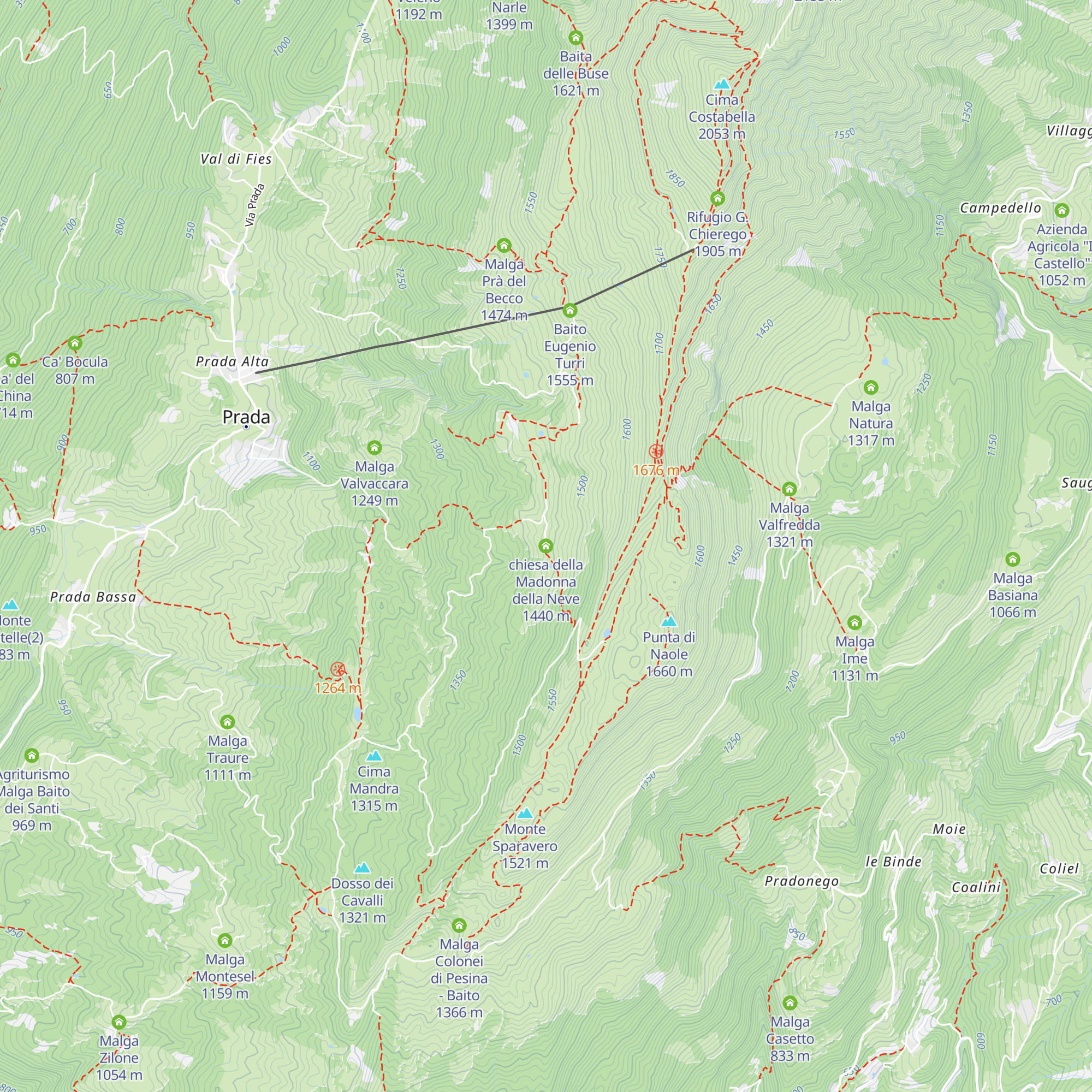 chiesa della Madonna della Neve map