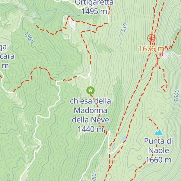 Map of chiesa della Madonna della Neve