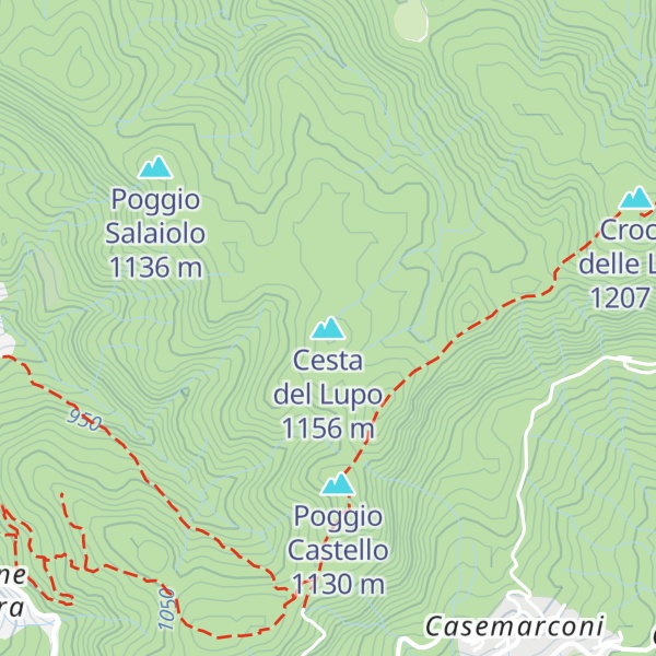 Map of Cesta del Lupo