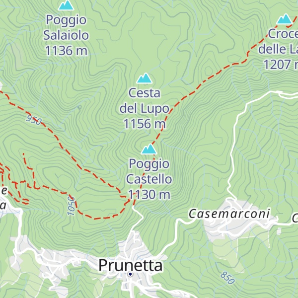 Map of Poggio Castello