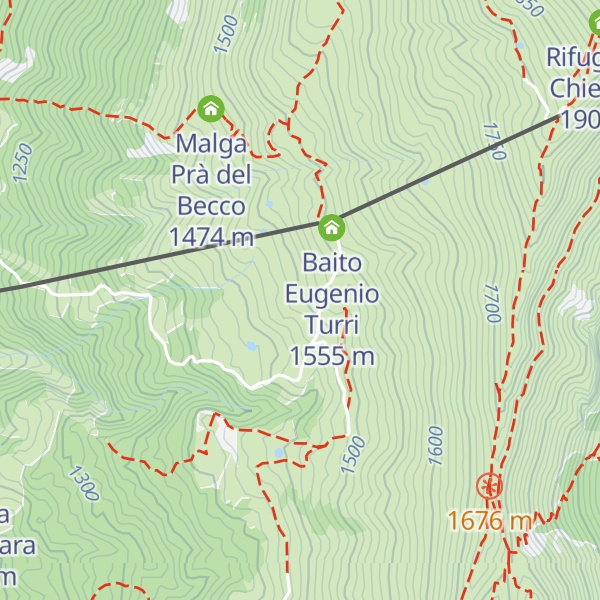 Map of Malga Ortigaretta