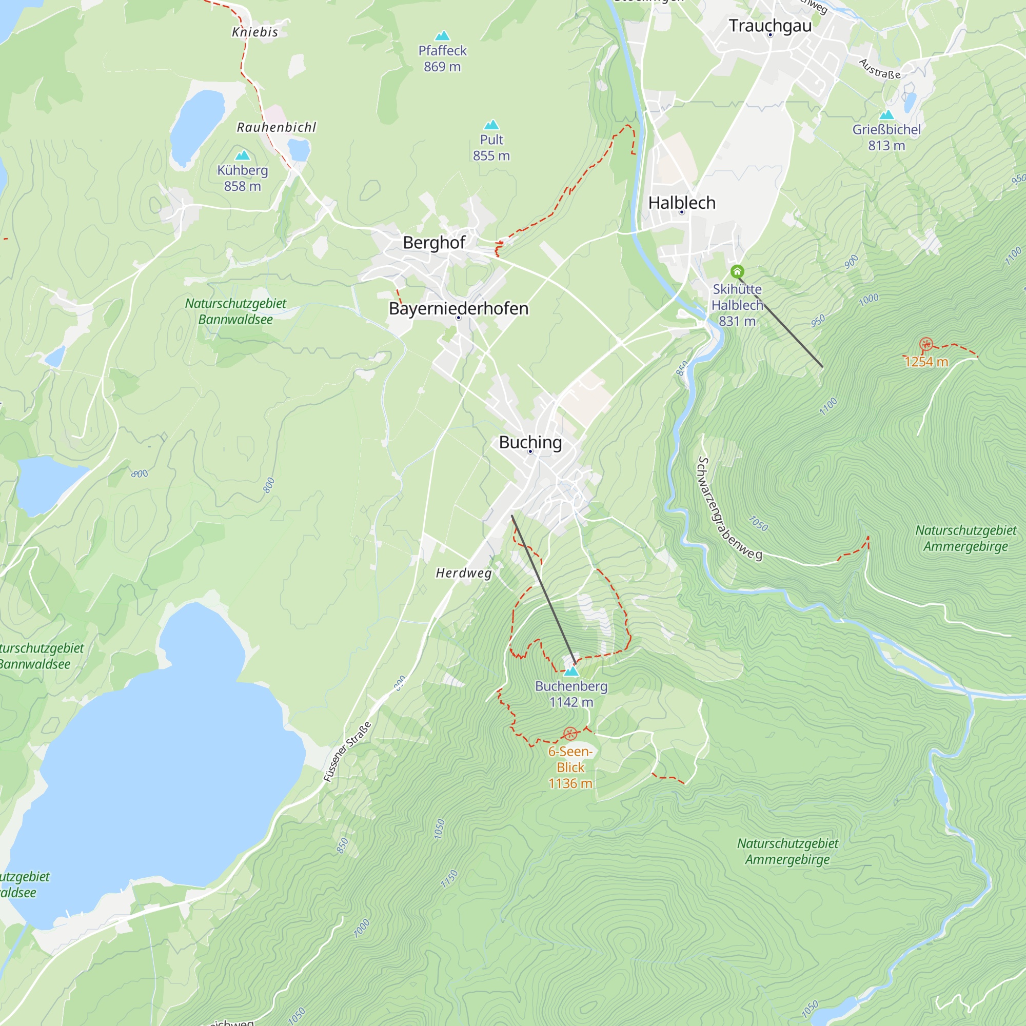 Cafè Buchenberg map
