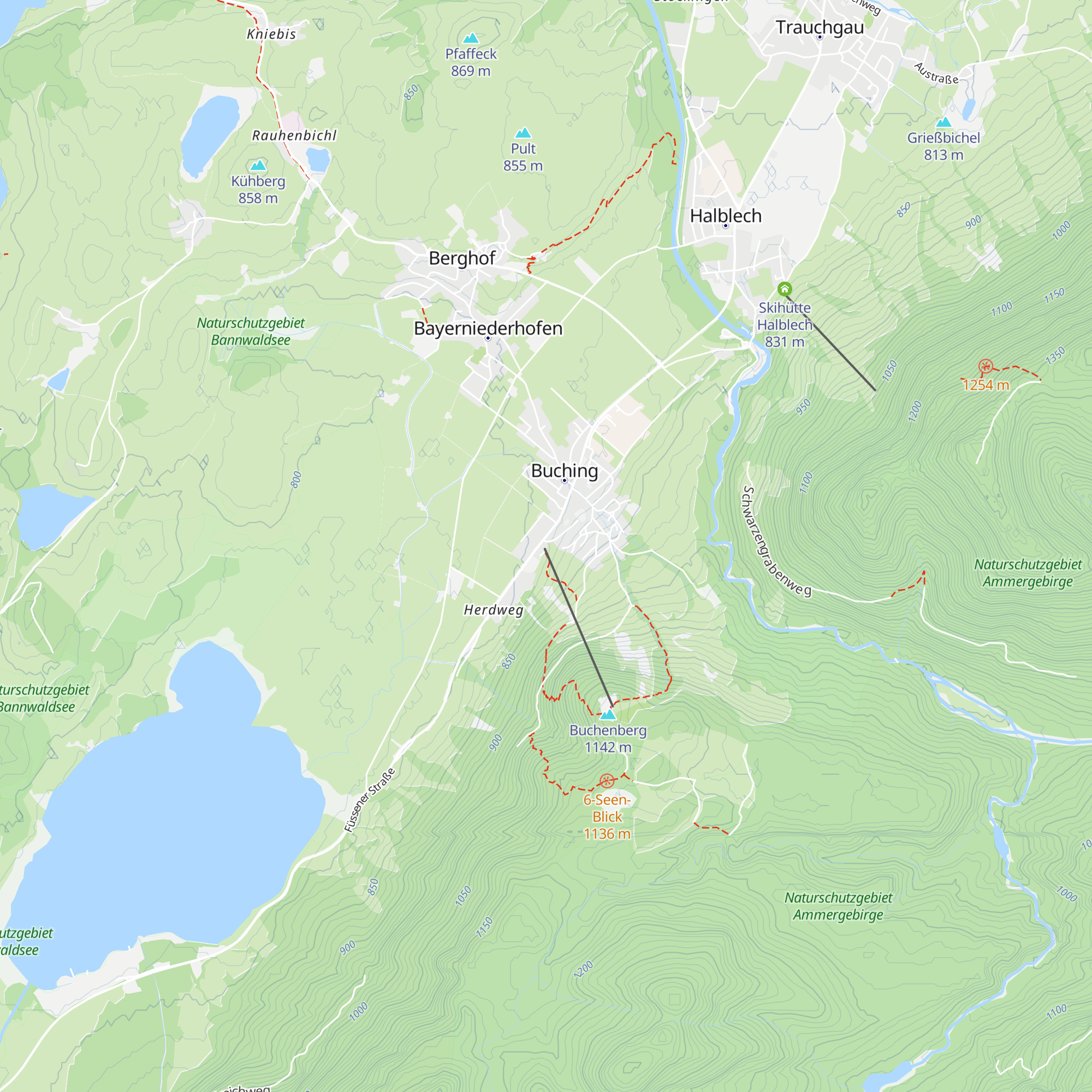 Cafè Buchenberg map