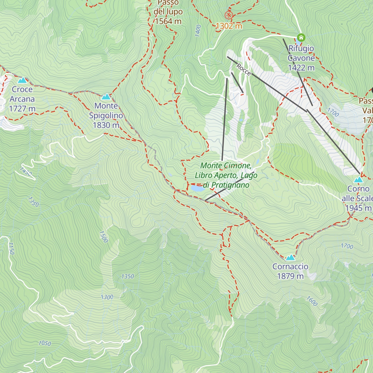 Bivacco Musiani map