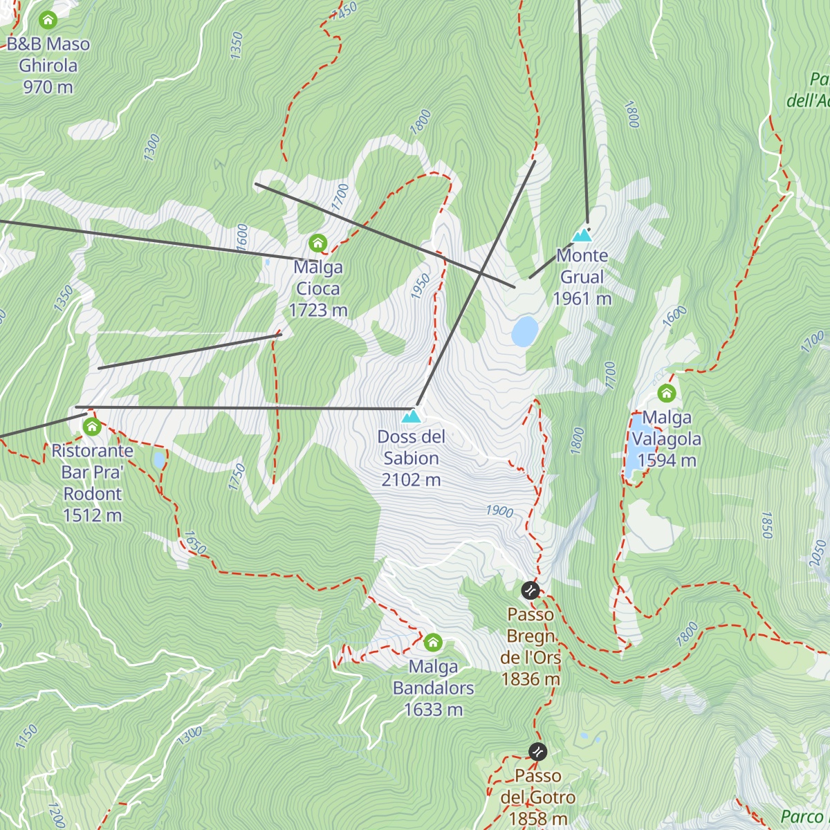 Doss del Sabion map