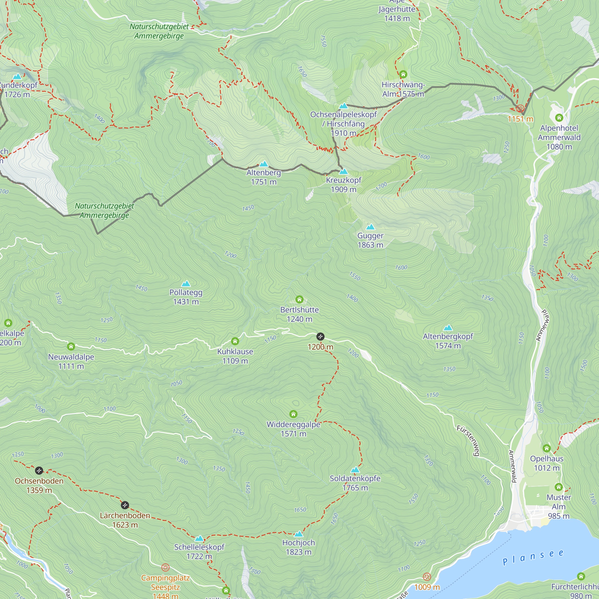 Bertlshütte map