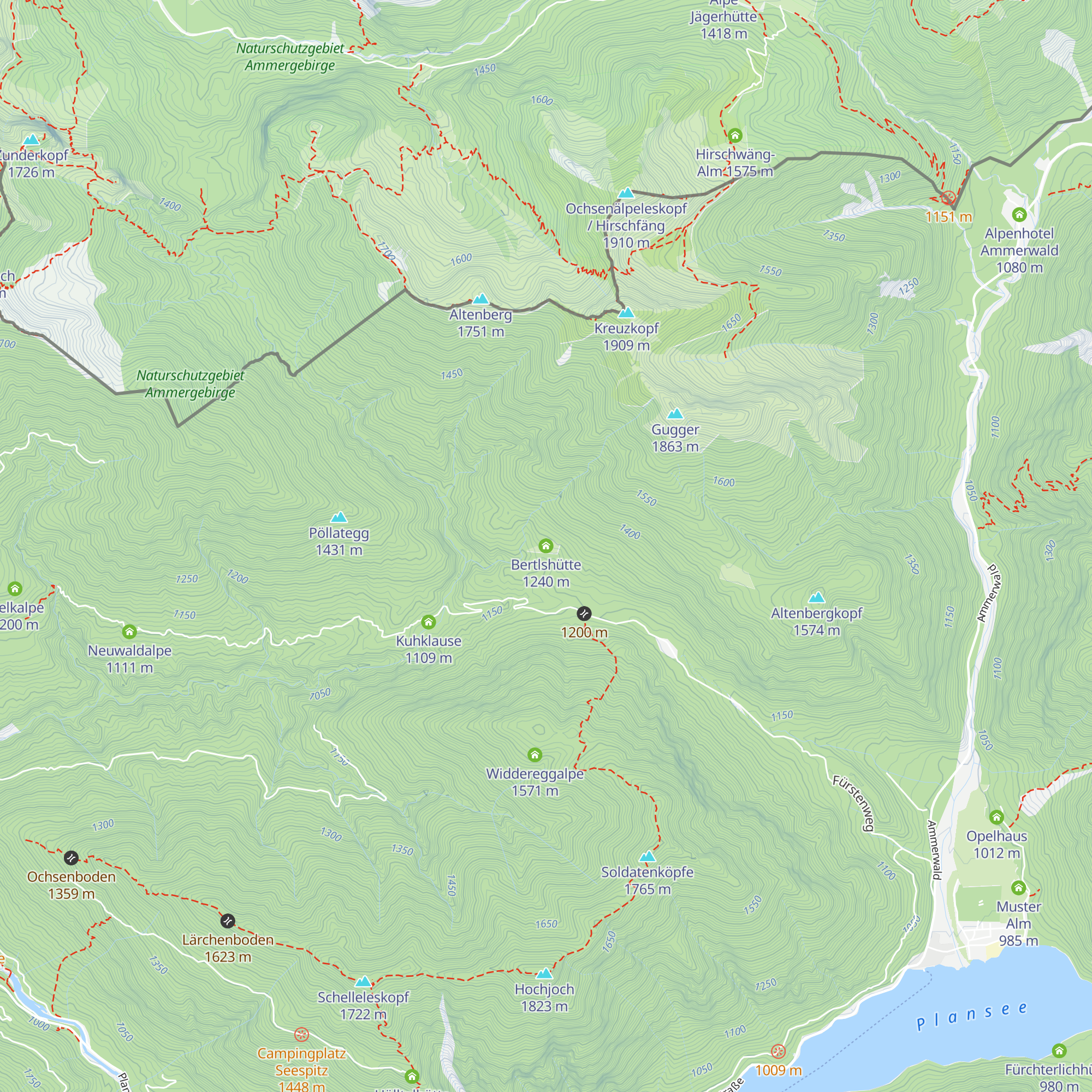 Bertlshütte map