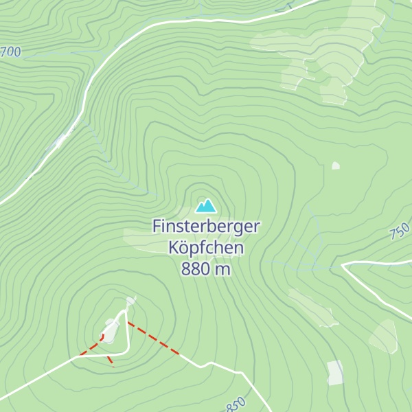 Map of Finsterberger Köpfchen