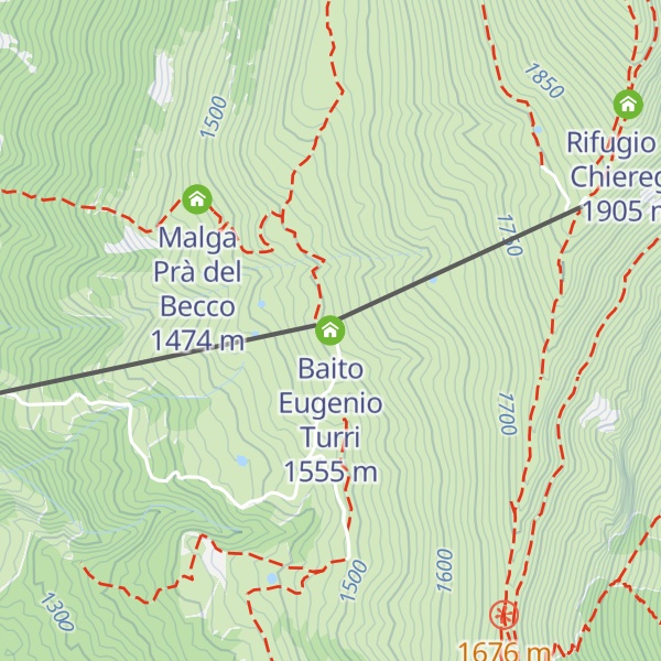 Map of Baito Eugenio Turri
