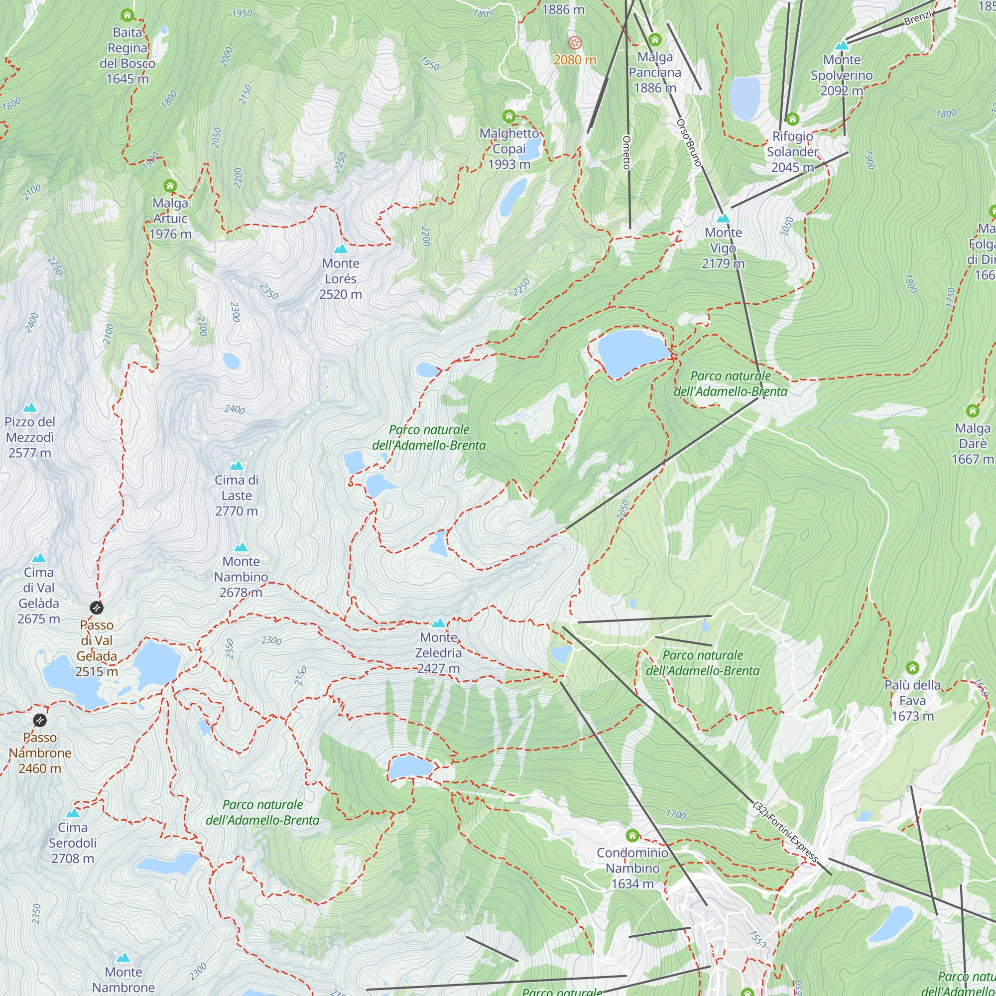 Baita Serdoli map
