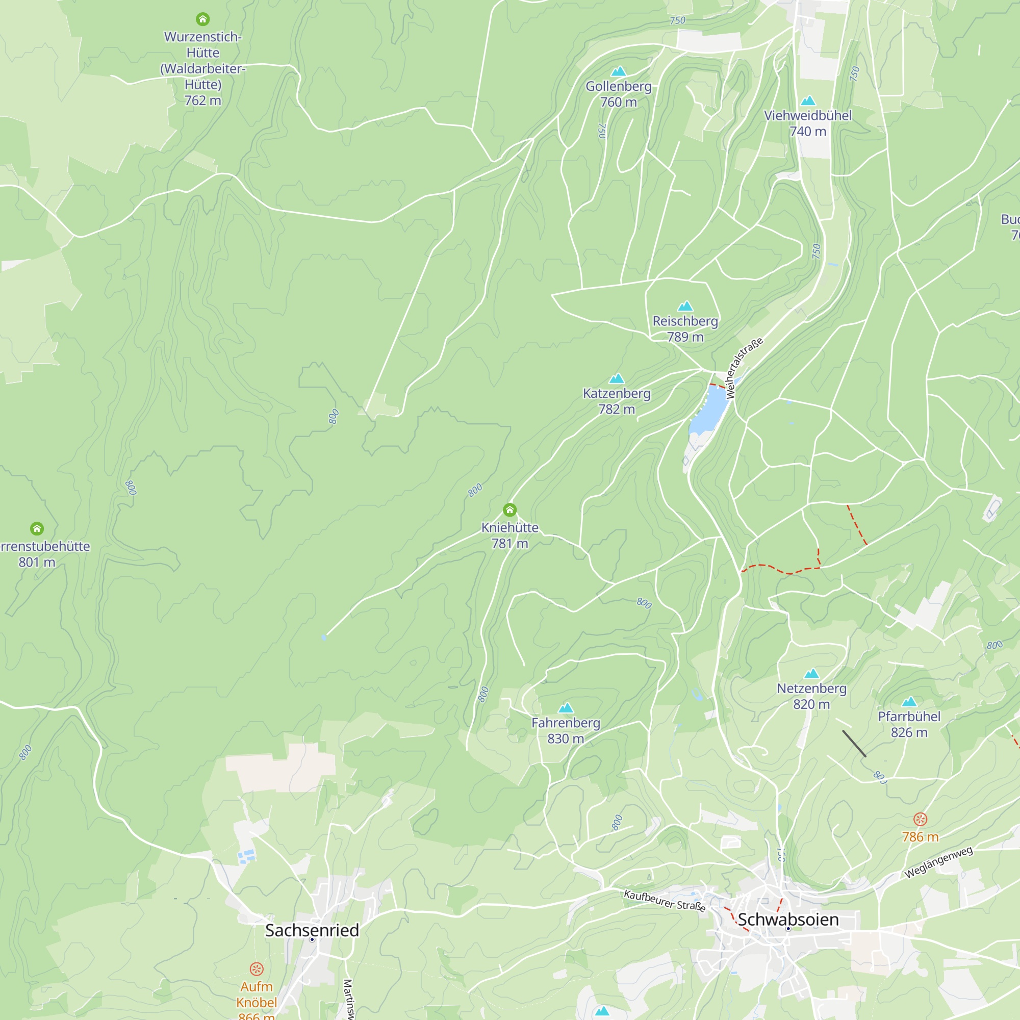Kniehütte map