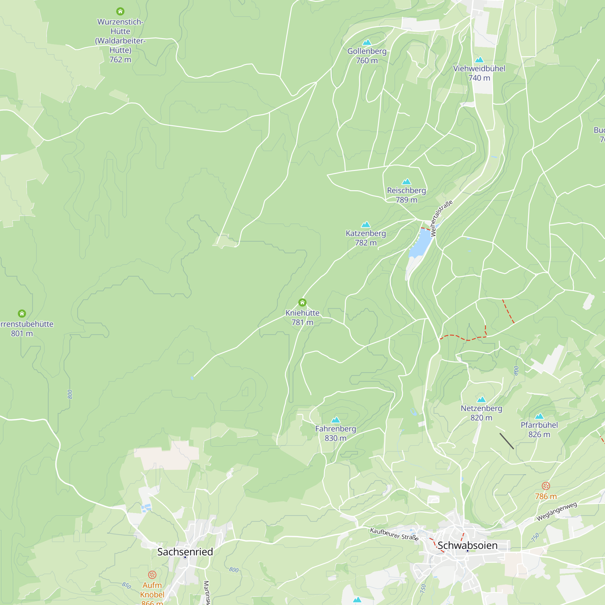 Kniehütte map