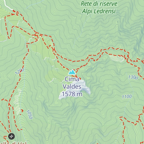 Map of Cima Valdes