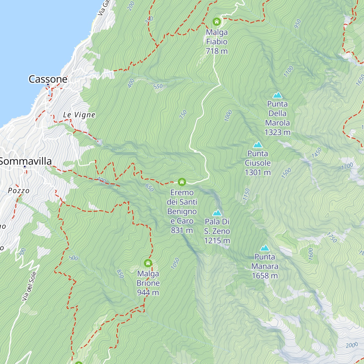Eremo dei Santi Benigno e Caro map