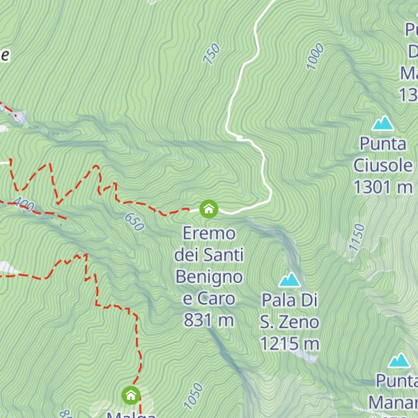 Map of Eremo dei Santi Benigno e Caro