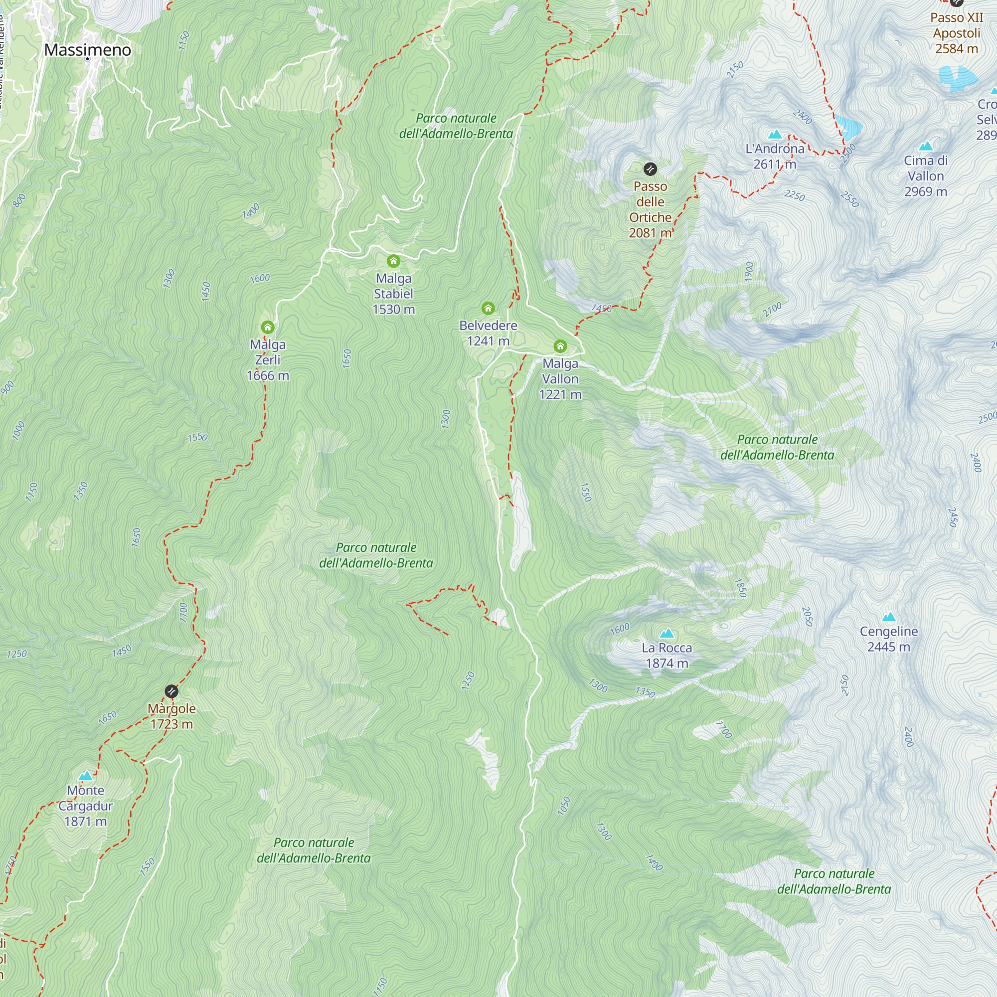 Rifugio Ghedina map