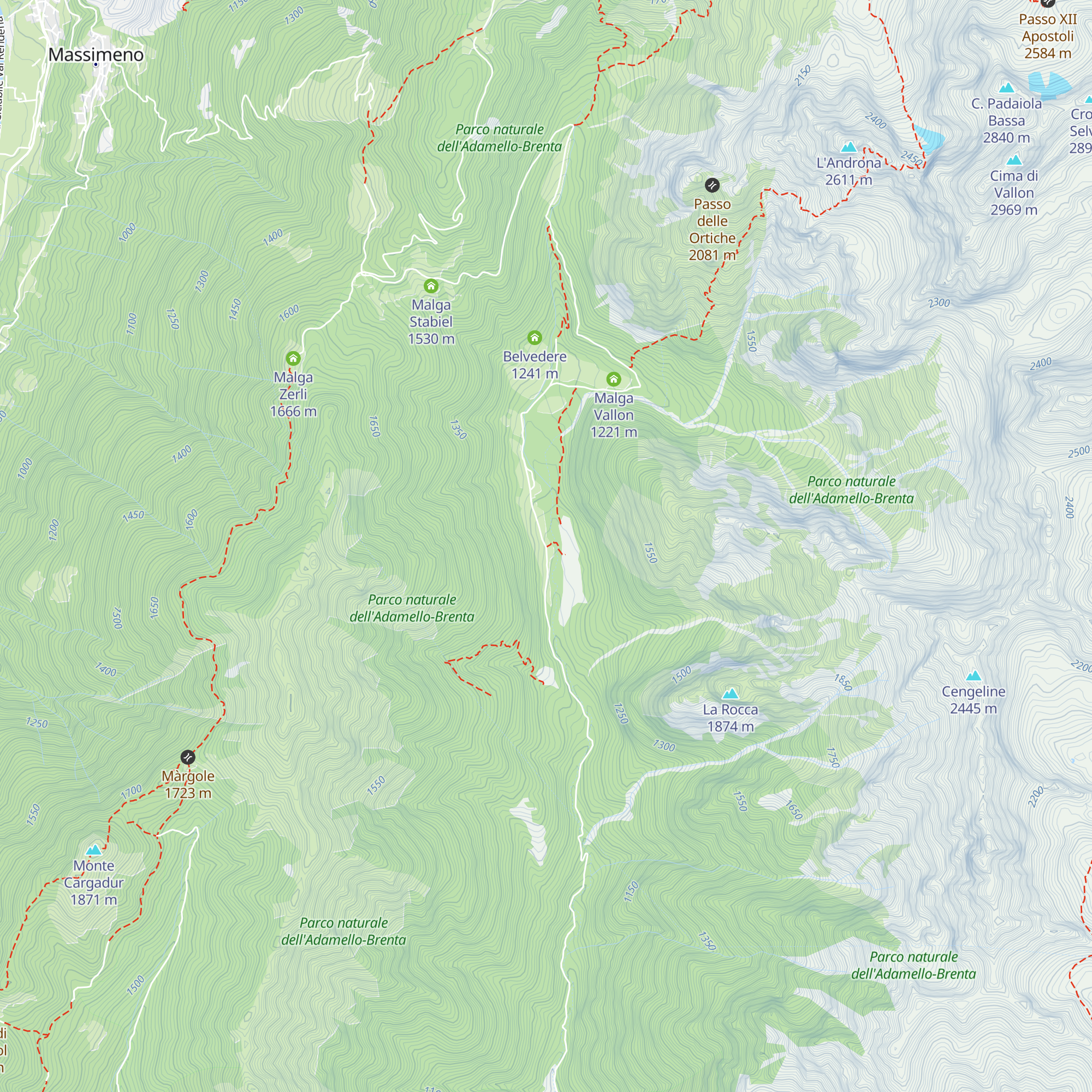 Rifugio Ghedina map