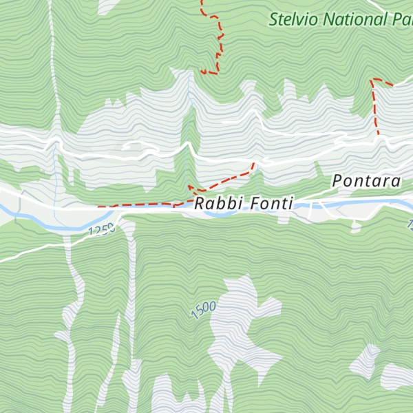 Map of Centro visitatori Parco Nazionale dello Stelvio - Rabbi