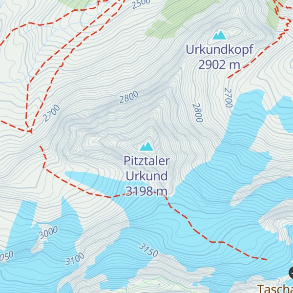 Map of Pitztaler Urkund