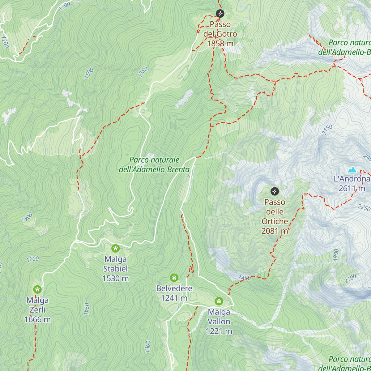 Malga Nambi map