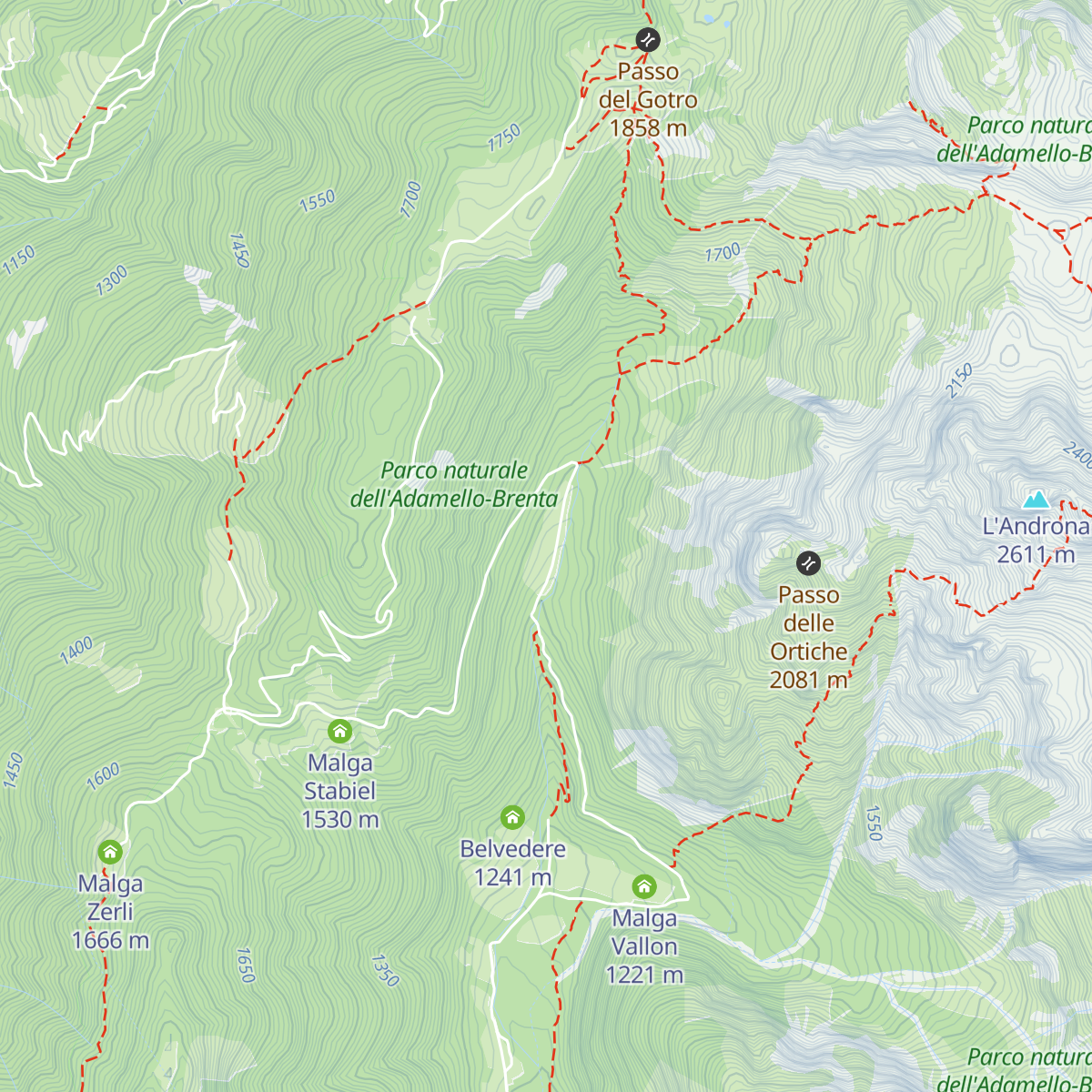 Malga Nambi map
