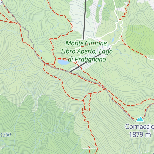Map of Monte Cupolino