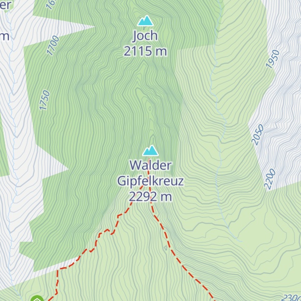 Map of Walder Gipfelkreuz