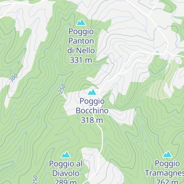 Map of Poggio Bocchino
